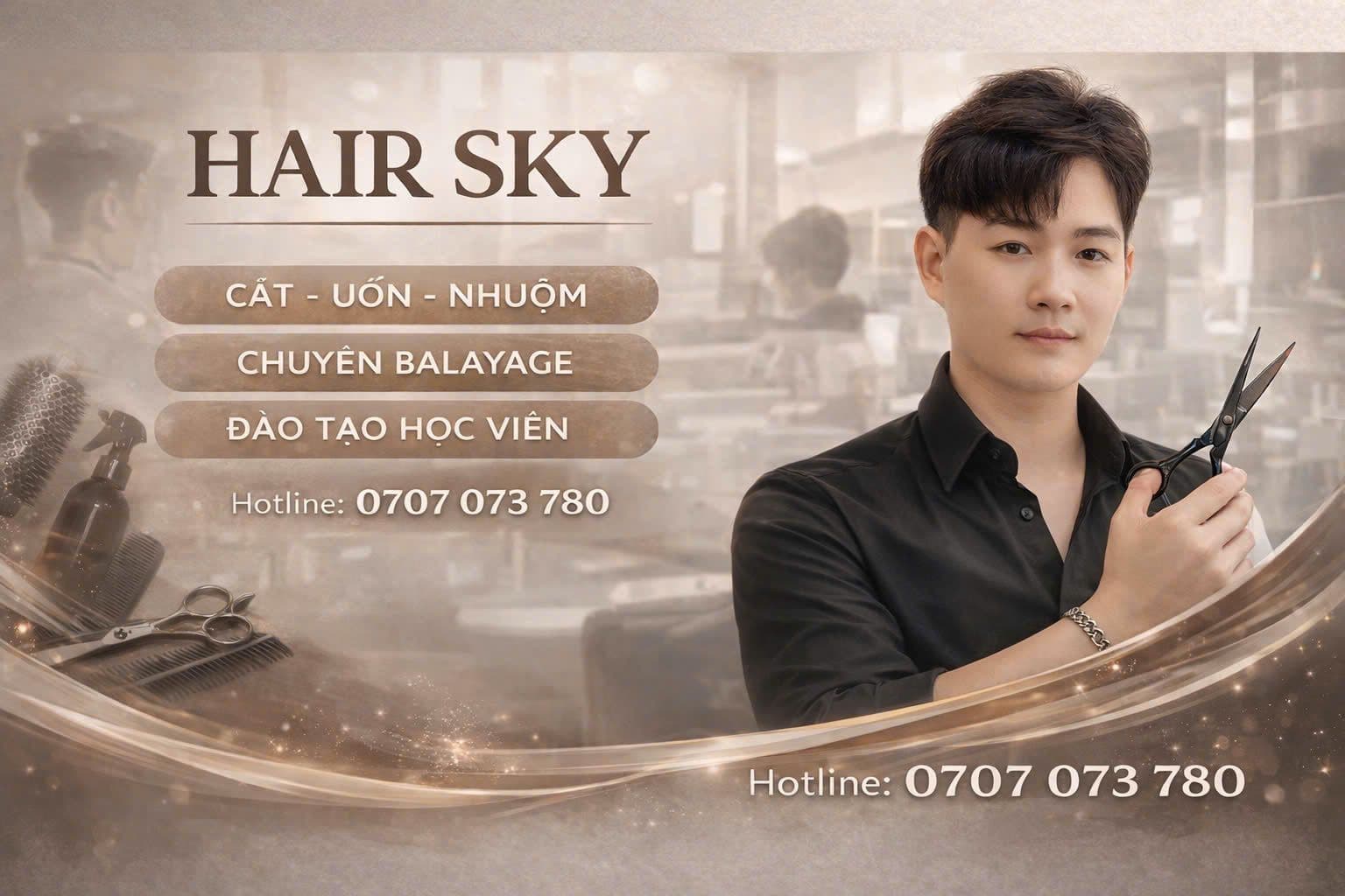 David Nguyễn, founder và senior stylist của Sky Hair Salon